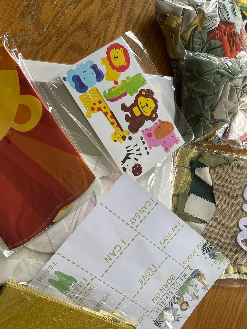 NEW Wild One Jungle Safari First Birthday Party Decorations - 🌼